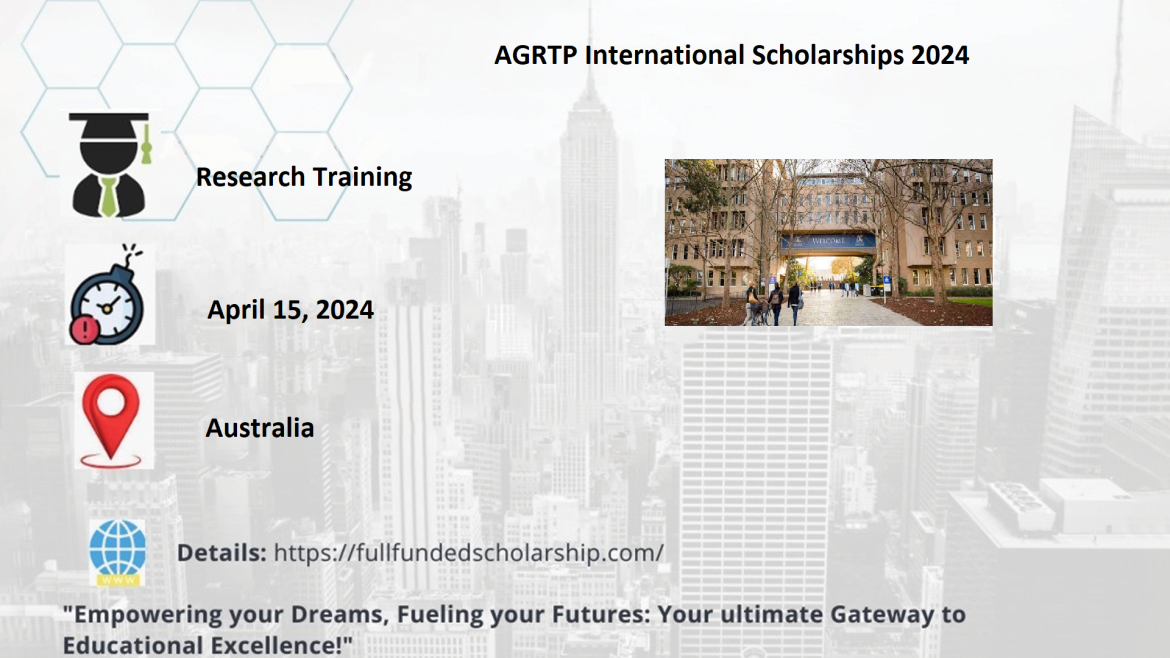 AGRTP International Scholarships 2024