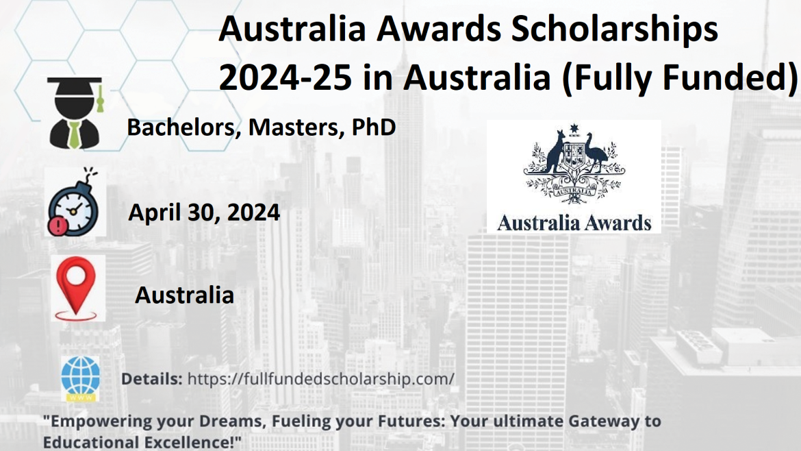 Australia Awards Scholarships 2024-25 in Australia (Fully Funded)