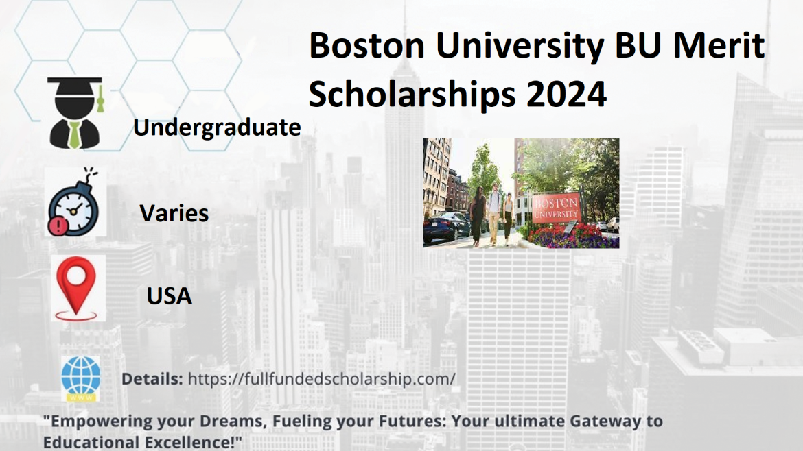 Boston University BU Merit Scholarships 2024