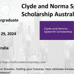 Clyde and Norma Spearritt Scholarship Australia