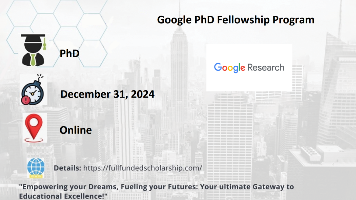 Google PhD Fellowship Program